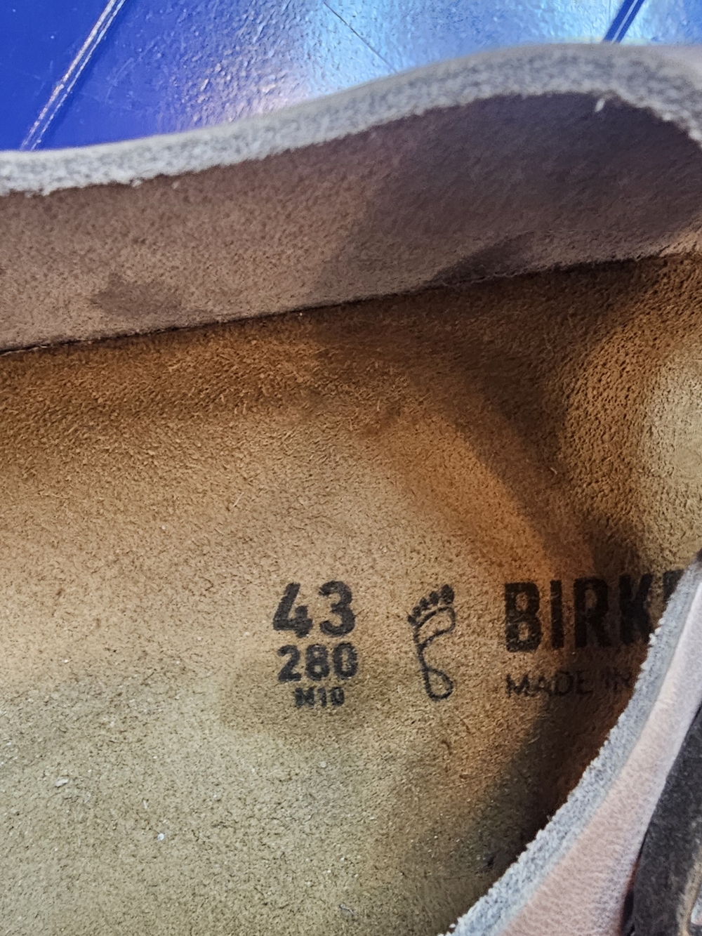 Birkenstock Gray Two-Strap Cork Footbed Sandals - Picture 6 of 6